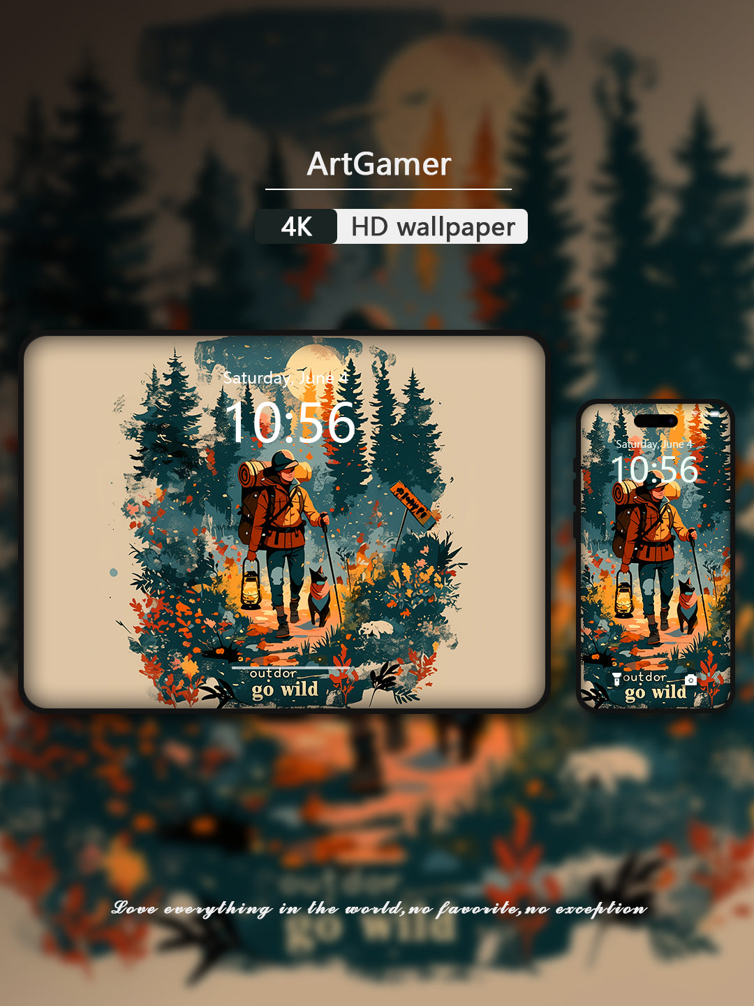Flat illustrated wallpaper series-05 - Art Gamer