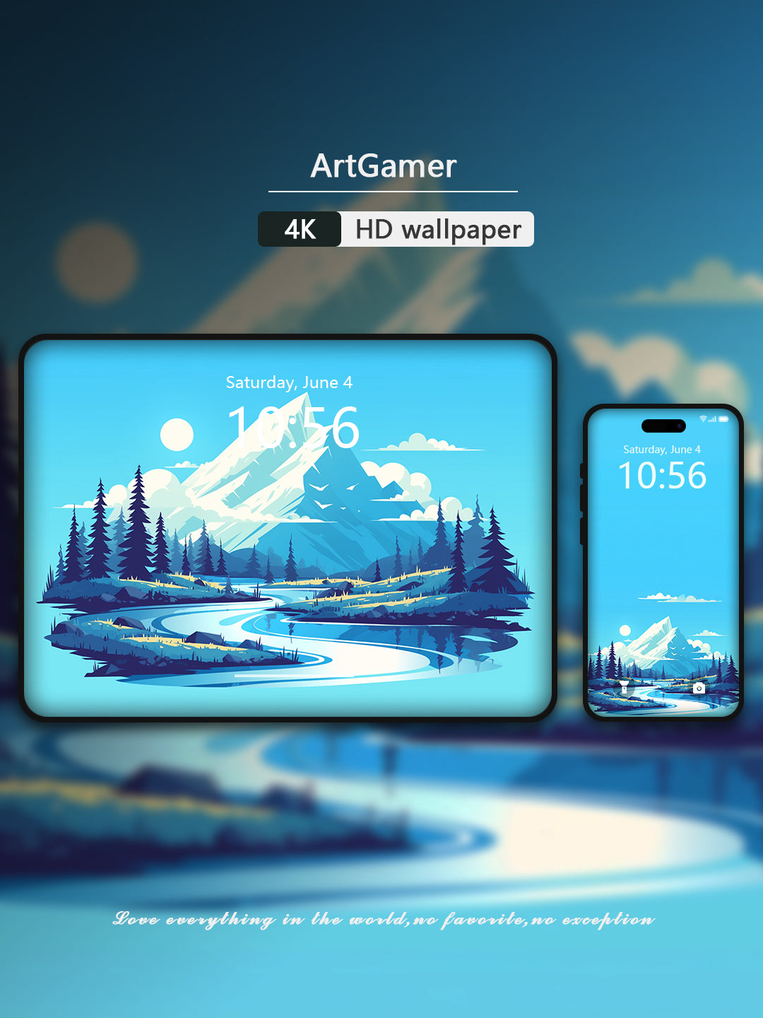 Flat illustrated wallpaper series-08 - Art Gamer