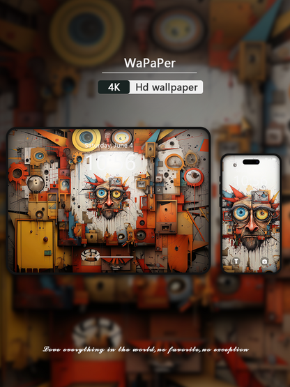 Abstract Characters1  HD Wallpaper