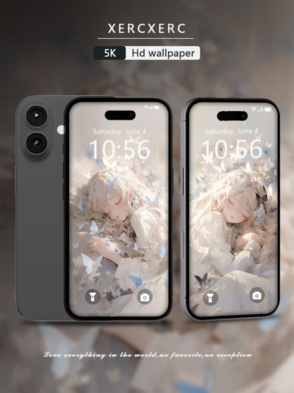 C054 · Oil Painting Style · Serene Slumber Phone Wallpaper