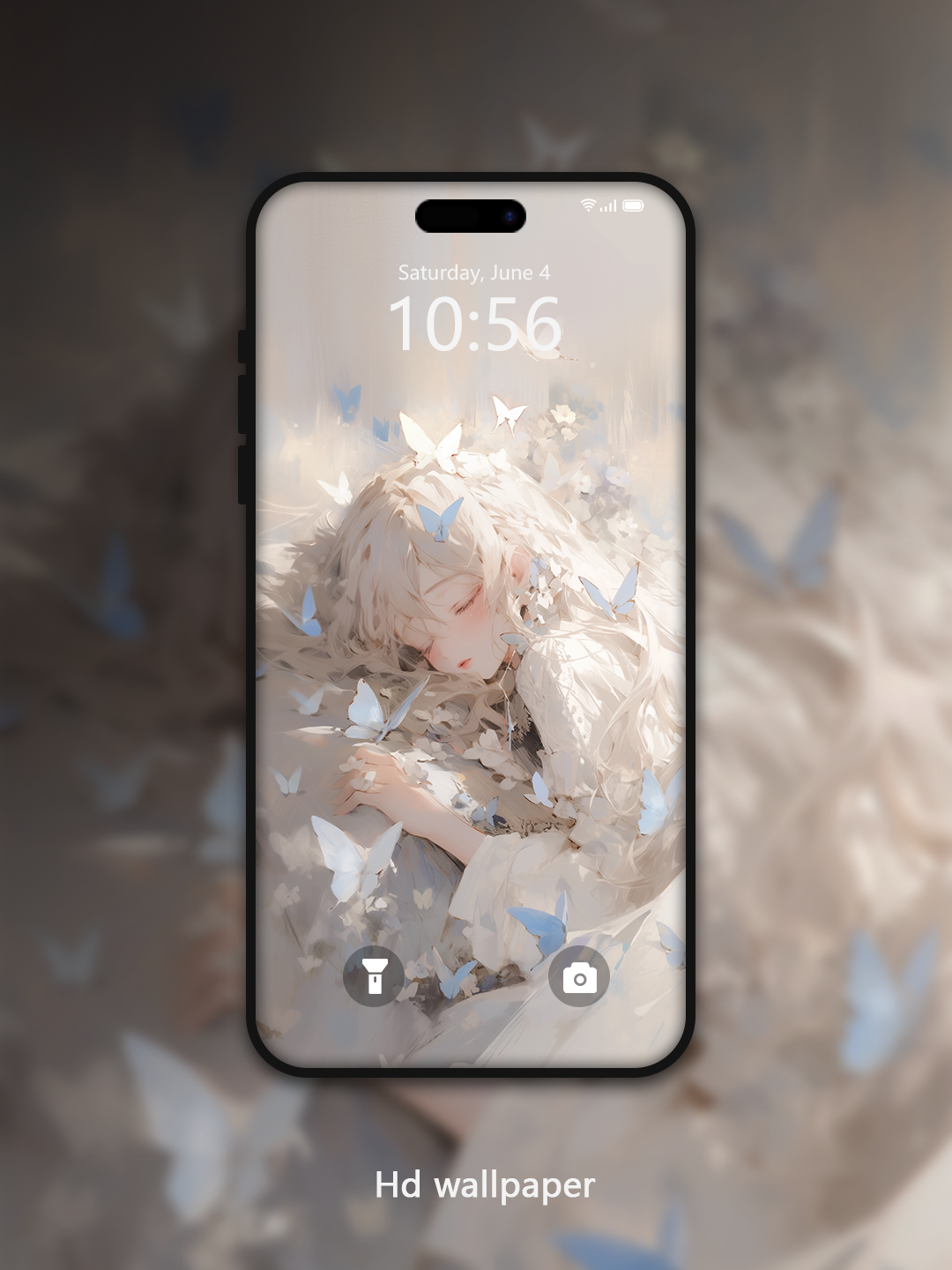 C054 · Oil Painting Style · Serene Slumber Phone Wallpaper