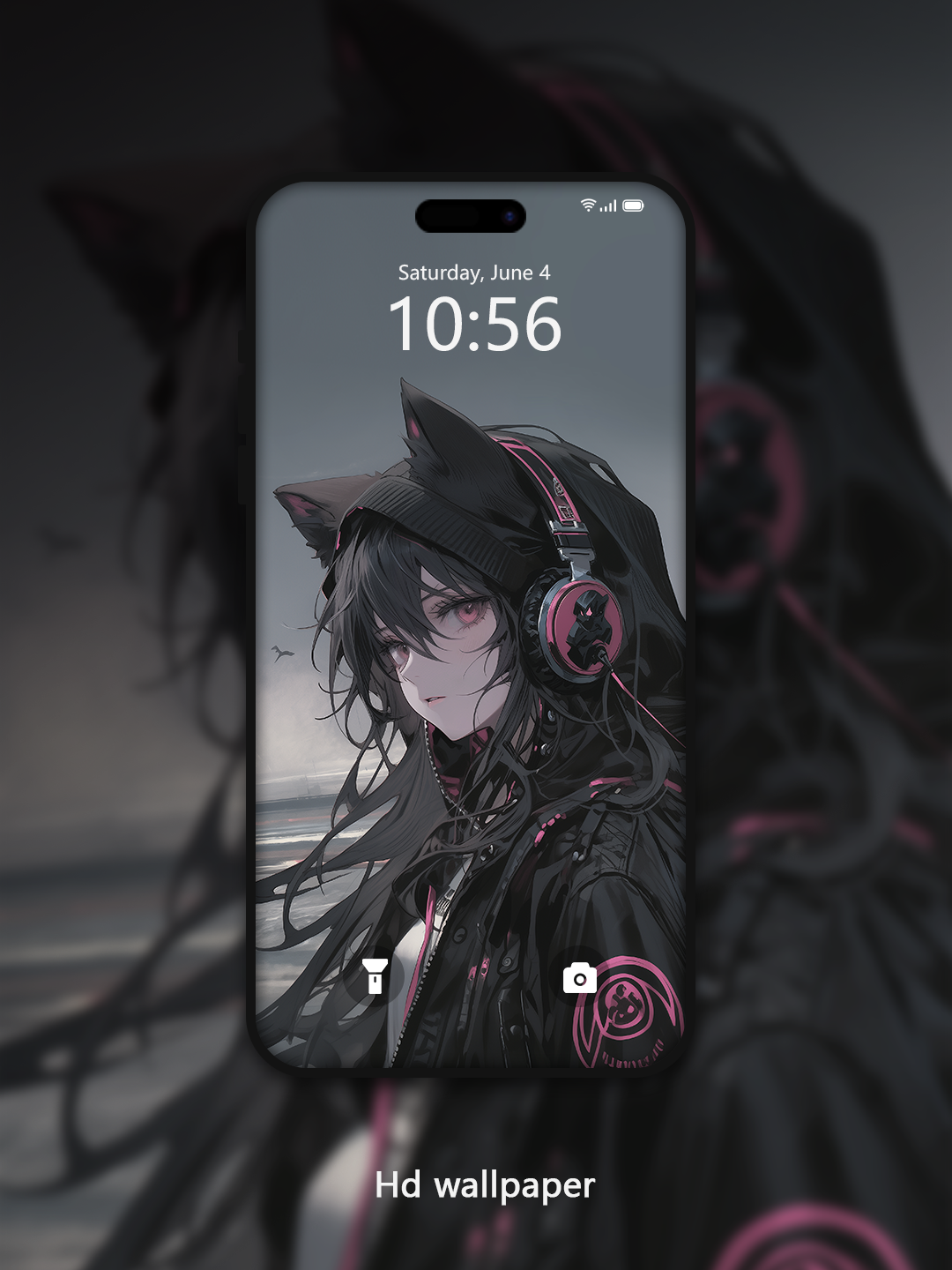 C036  · Dark Series · Ink Melody  Phone Wallpaper