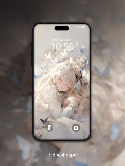 C054 · Oil Painting Style · Serene Slumber Phone Wallpaper