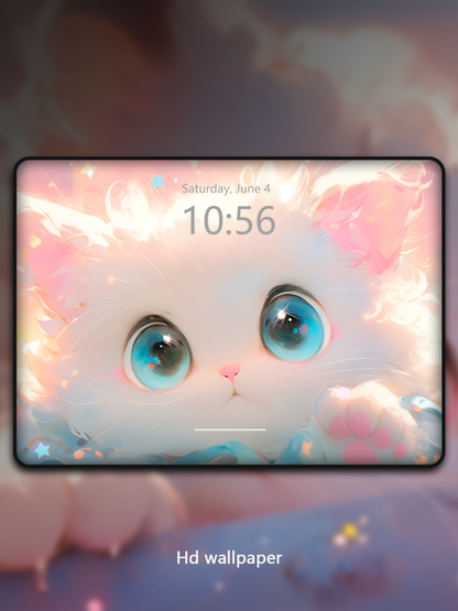 C011 · Healing ·Meow Blossom Computer Wallpaper