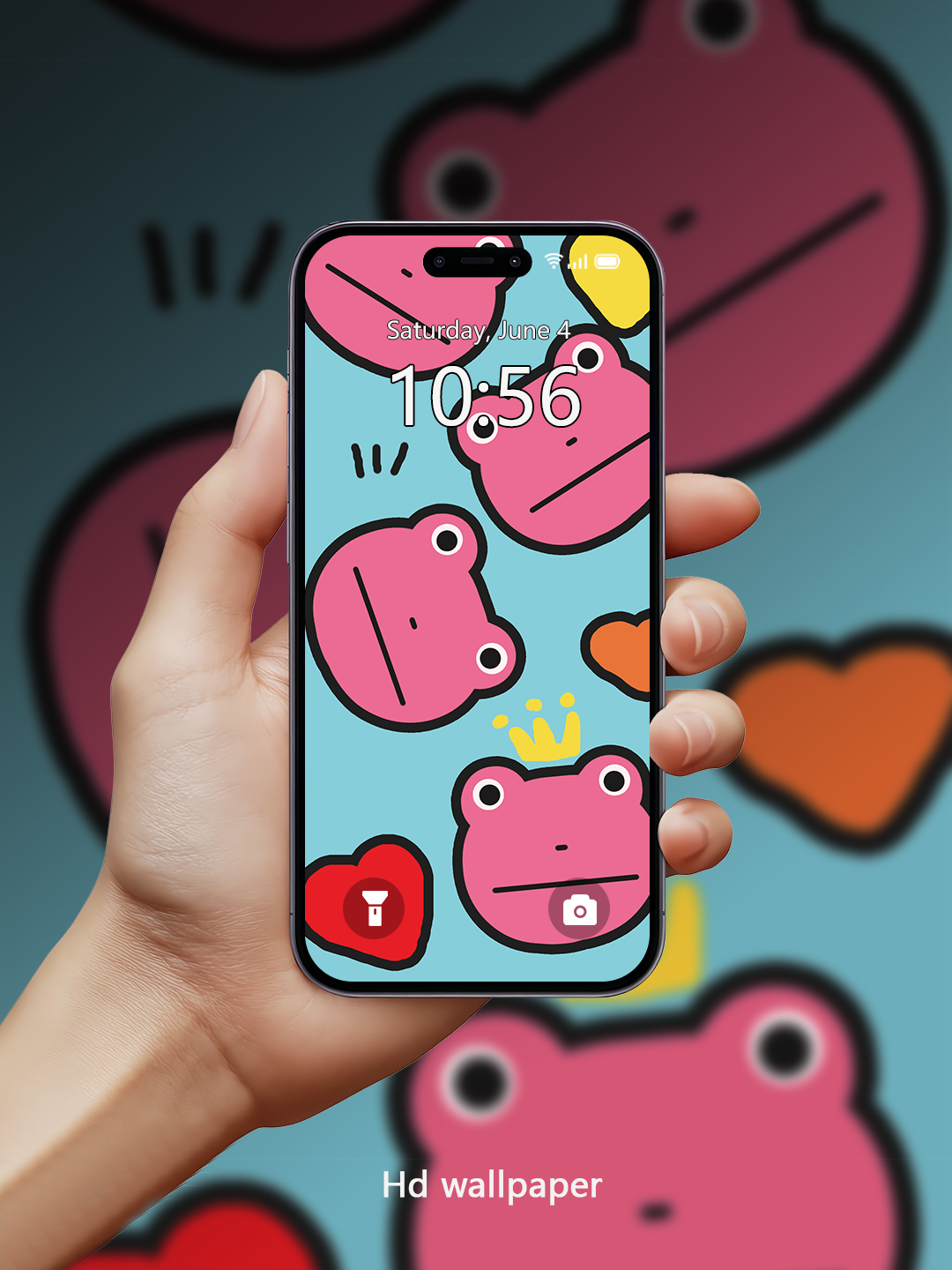 Pink Frog HD Wallpaper