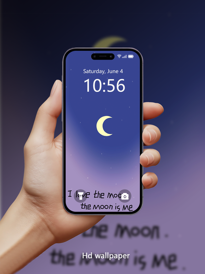 Love the Moon HD Wallpaper