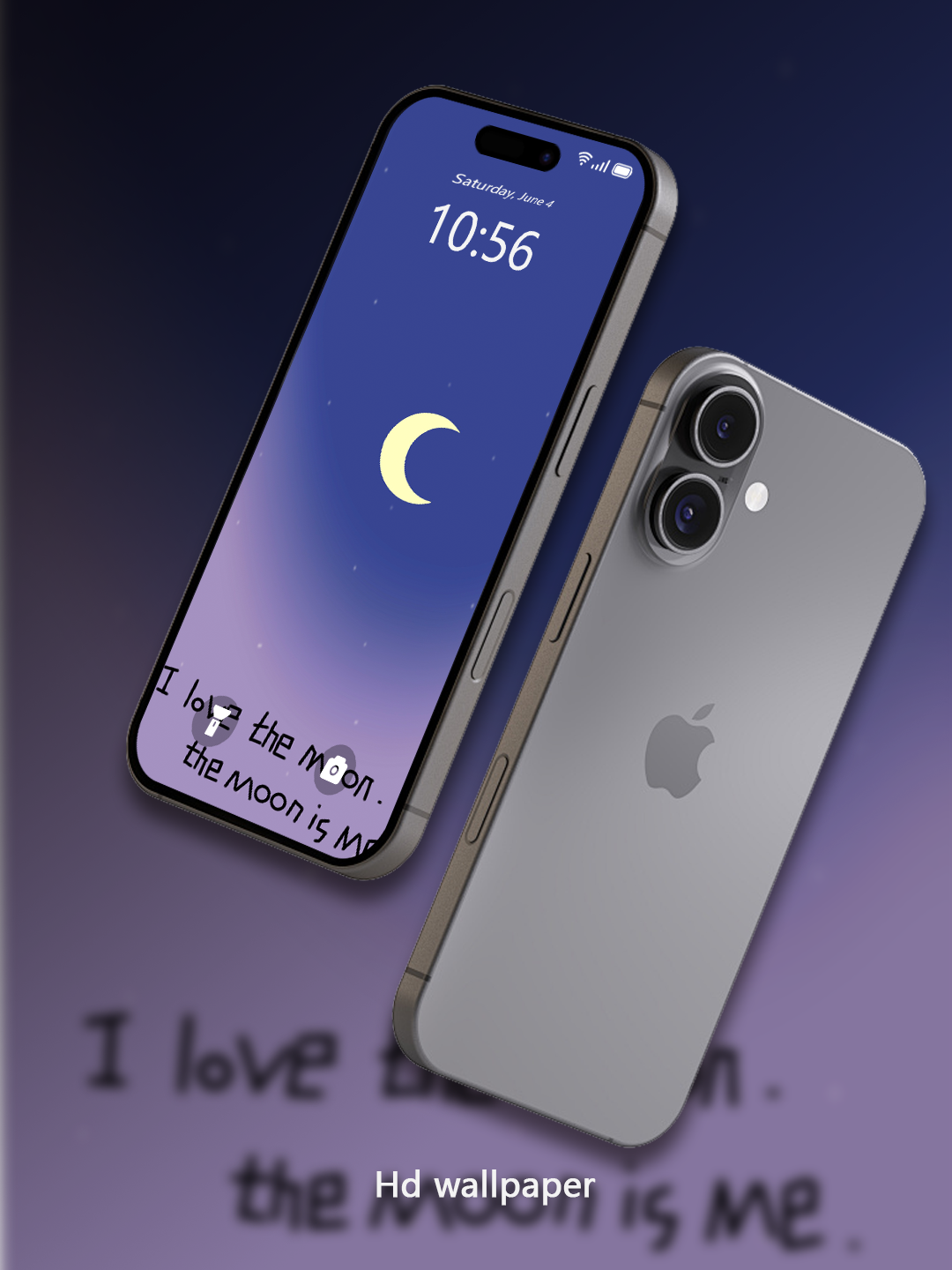 Love the Moon HD Wallpaper