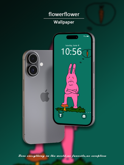 Pink Rabbit 4 HD Wallpaper